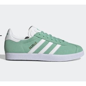 Adidas Gazelle "Pulse Mint" Turquoise Gold Women’s Size 6.5 Authentic HQ4410